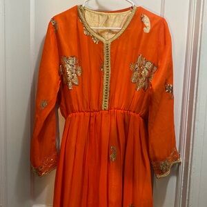 2 pieces Luxury hand made Moroccan kaftan size L